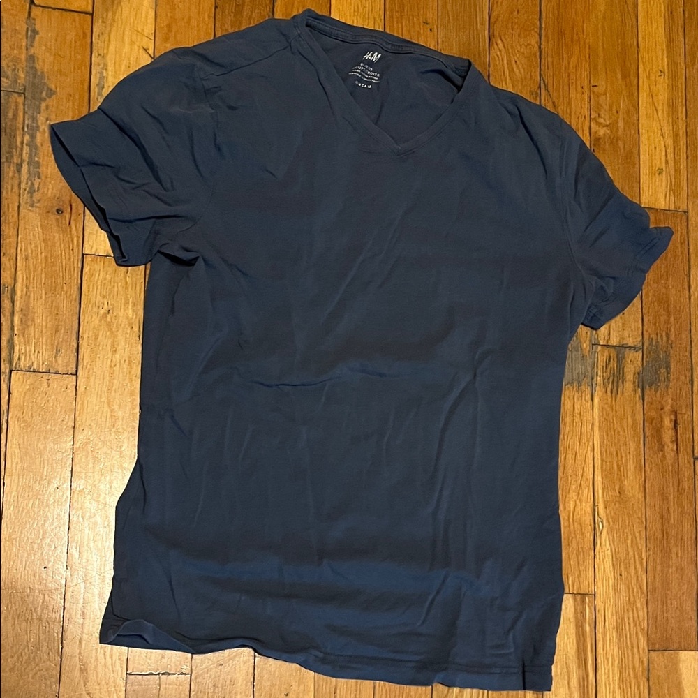 H&M Dark Blue Short Sleeve Tee